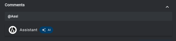 AI Assistant Comment
